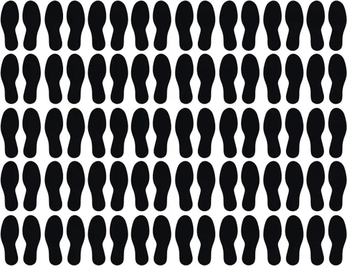 Miniatura 12 de LiteMark Calcomanías de vinilo duraderas con acabado brillante, tamaño mediano de 9 pulgadas, ideal para suelos, techos, paredes y la mayoría