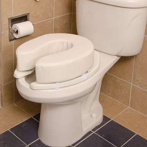 Miniatura 3 de Cojín acolchado para inodoro, de Duro-Med, 520-1247-1900, 4", Blanco, 1, 1