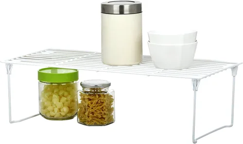 Miniatura 2 de Uniware Estante de 1 nivel para especias/latas/botellas, blanco [19008] (18.5 x 8 x 6 pulgadas (pequeño))