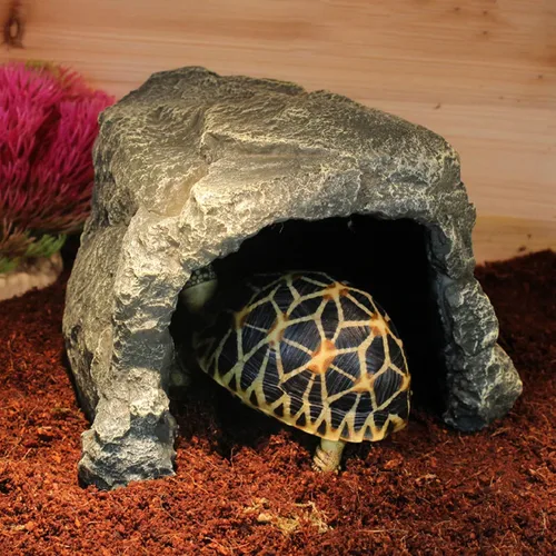 Miniatura 3 de Besimple Cueva Decorativa Escondite para Peces de Acuario, Escondites de Roca para Reptiles Cueva de Piedra Casa Escondite Accesorios de Pecera
