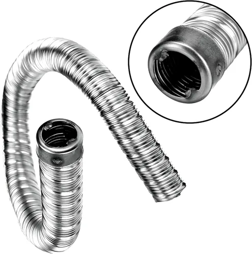 Miniatura 4 de 1 paquete de tubo de escape de 22 mm/24 mm de 60 cm/100/200 cm de doble capa para calefacción de aire y diésel con silenciador de escape y tapa