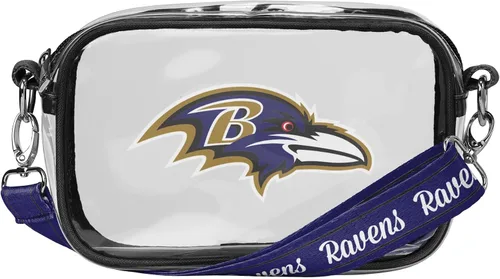 Miniatura 14 de FOCO NFL Womens NFL Team Logo Stripe Clear Crossbody Bag