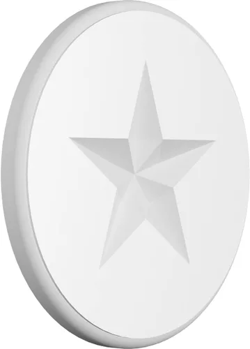 Miniatura 6 de Ekena Millwork ROSP030X030X100GRY08 Roseta estándar con borde redondeado, PVC