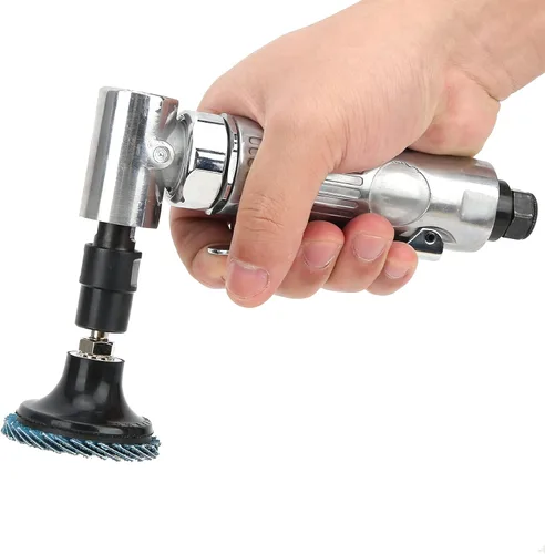 Miniatura 6 de Garosa Mini kit de amoladora neumática 20000-25000rpm de ángulo recto con discos Emery para pulidora de coche, trabajo de carrocería de automóvil