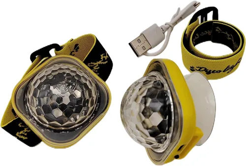 Miniatura 7 de 2 luces LED de discoteca para pulsera, 5 modos, estroboscópico, ambiente para decoración de habitación, automóvil, cumpleaños, boda, club, Navidad
