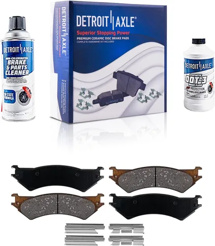 Miniatura 114 de Detroit Axle - Pinza de disco del lado del acompañante + pastillas de freno de cerámica de repuesto para Lexus HS250H Toyota RAV4 Prius V Scion xB