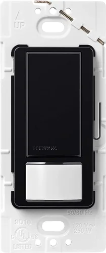 Miniatura 33 de Lutron Maestro Interruptor de luz con sensor de movimiento para interiores para baño, garaje, lavandería, cualquier bombilla, sensor de ocupación
