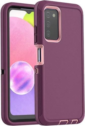 Miniatura 10 de AICase Funda para Galaxy A03S, resistente protección contra caídas, cuerpo completo, resistente a prueba de golpes y polvo, 3 capas, protección Negro