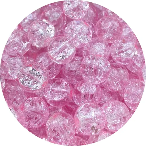 Miniatura 16 de 100 cuentas de cristal agrietado redondas de 0.315 pulgadas (0.315 in), cuentas espaciadoras para hacer joyas, collares, pulseras, aretes, Mezcla