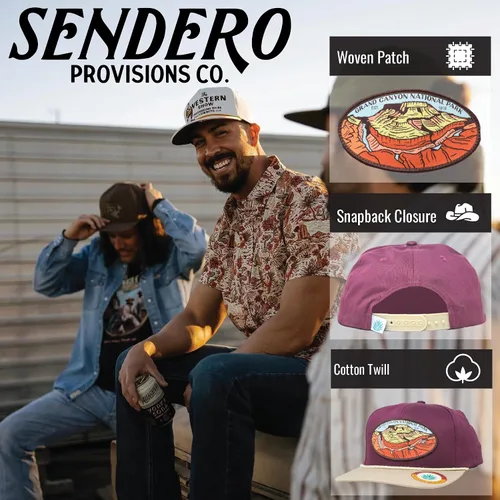 Miniatura 2 de Sendero Provisions Co. National Park - Sombrero de cuerda trenzada Snapback Collection