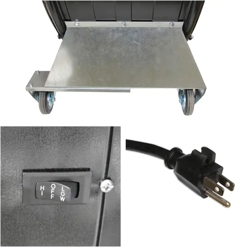 Miniatura 9 de Maxx Air Ventilador de tambor de transmisión por correa industrial de alta velocidad de 60 pulgadas Ventilador de barril resistente con carcasa