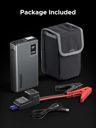 Miniatura 9 de UGREEN Paquete de Energía de Arrancador de Salto 1000A Refuerzo de Batería de Coche para Motores de Gasolina de 6.0L y Diésel de 3.5L Banco