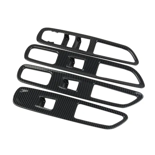 Miniatura 4 de Cubierta de fibra de carbono para panel de interruptor de elevación de ventana para GMC Terrain 2018-2024