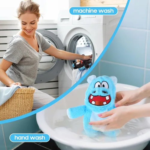 Miniatura 8 de Bzonsmart Paquete de 5 Juguetes Chirriantes para Perros. Juguetes de Masticación de Peluche Resistentes para Perros. Juguetes Interactivos