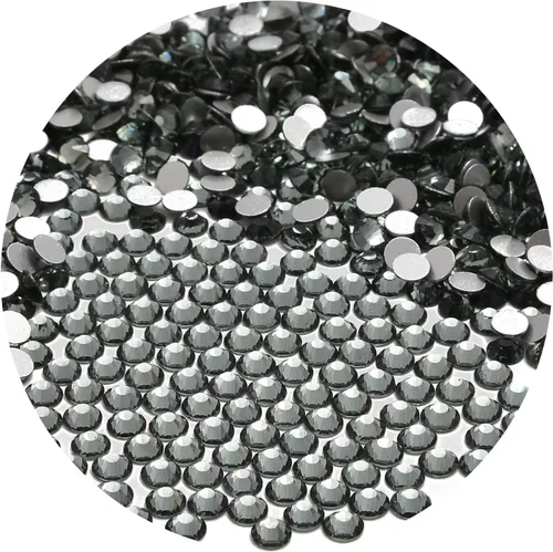 Miniatura 33 de NCB 288 diamantes de imitación de cristal redondos para arte de uñas, con parte trasera plana, para hacer accesorios de bricolaje, zapatos, ropa