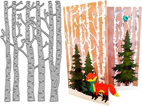 Miniatura 13 de Lapoo Troquel de Corte de Metal para Scrapbooking, Marco de Fondos 3D Nuevos Troqueles de Corte DIY para Hacer Álbumes Tarjetas Decoración Hoja