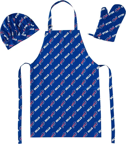 Northwest NFL unisex-adult 3-piece Apron, Oven Mitt and Chef Hat Set