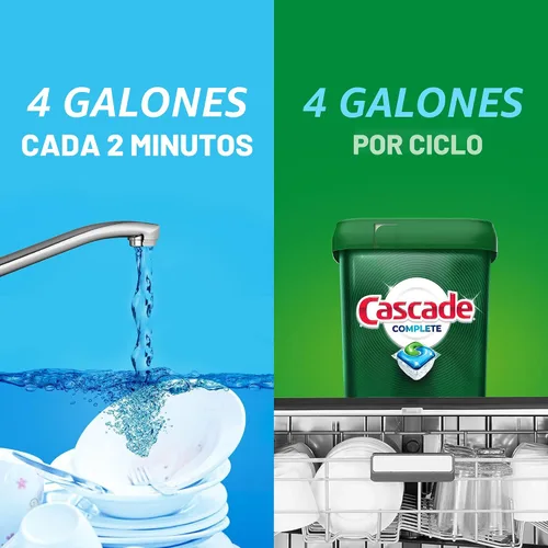 Miniatura 7 de Cascade Cápsulas completas para lavavajillas, detergente para lavavajillas, tabletas de detergente para platos, frescas, 103