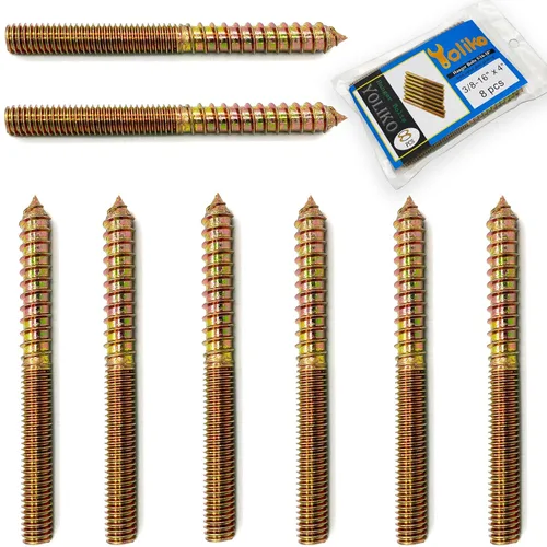 Miniatura 12 de Paquete de 12 unidades de pernos de gancho de 5/16-18 x 3 pulgadas negros