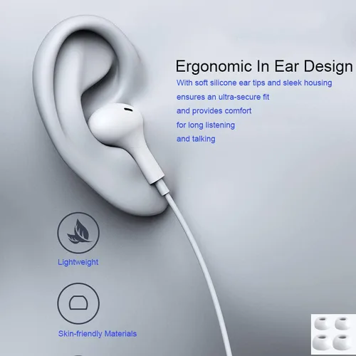 Miniatura 2 de Auriculares intrauditivos con cable magnético con micrófono para Samsung Galaxy A03s A12 A13 A53 A52 A32 A21 A51 S10 S9 Plus Note 9 BLU LG Phone