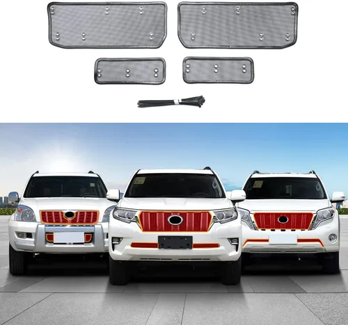Miniatura 10 de Malla de alambre de acero inoxidable evita que la basura entre en la parrilla para Toyota Land Cruiser Prado 150 Lc150 Fj150 2003-2023 LC120