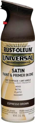 Miniatura 155 de Rust-Oleum 245197 Pintura en aerosol universal para todas las superficies, 12 onzas, negro satinado
