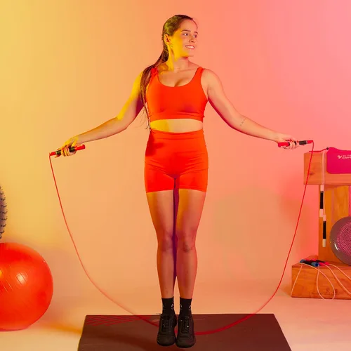 Miniatura 6 de Elite Jumps The Freestyle Rope - Cuerdas de salto de PVC para fitness, cuerdas de salto para adultos de primera calidad para fitness, cuerda de Rojo