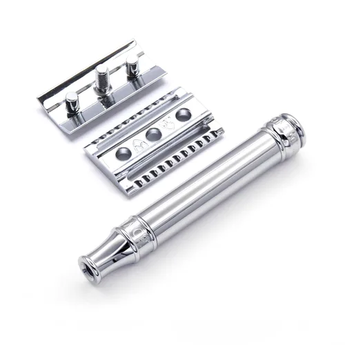 Miniatura 5 de Máquina de afeitar de doble filo., Mango regular, normal, Cromado Cromo