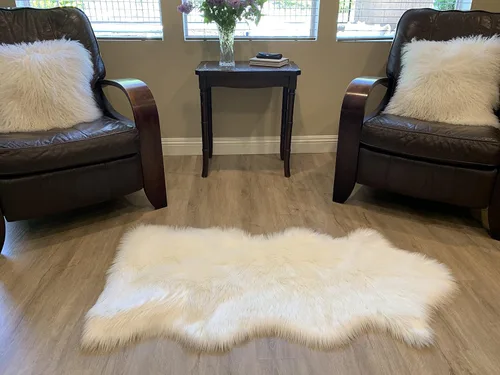 Miniatura 15 de LAMBZY Alfombra de pelo de oveja sintética, hipoalergénica, súper suave, sedosa para sala de estar, habitación de los niños, sofá