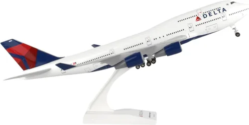 Miniatura 3 de Daron Skymarks Delta 747 – 400 Avión Modelo de Building Kit con Gear, 1/200-scale