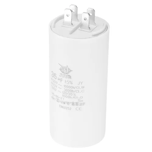 Miniatura 14 de PATIKIL CBB60 8uf Condensador de funcionamiento, AC 450V 4 pines 50/60Hz doble inserto cilindro inferior para aire acondicionado, bomba de agua