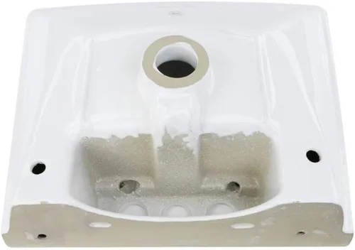 Miniatura 8 de Renovators Supply Manufacturing WeeWash - Fregadero de pedestal de baño infantil de 21.5 pulgadas de alto x 16 pulgadas de ancho, porcelana vítrea