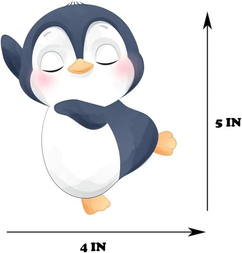 Miniatura 2 de Pingüino 10 piezas de decoración de remolinos colgantes – Bonitos suministros de fiesta de pingüinos para cumpleaños de niños, baby shower, invierno