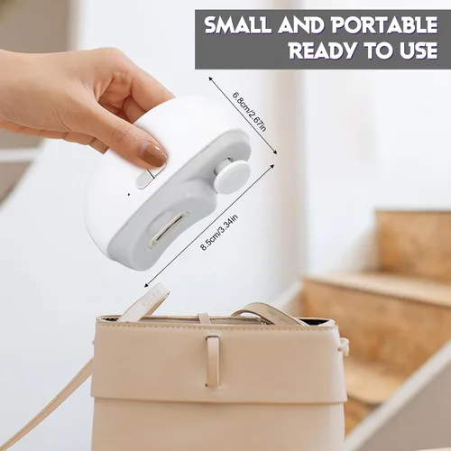 Miniatura 5 de Cortaúñas eléctrico para personas mayores, 3 en 1, cortaúñas automático eléctrico con luz LED y almacenamiento de clips, recortadora de uñas