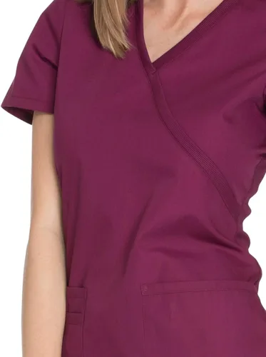 Miniatura 3 de Cherokee Women's Workwear Originals Mock Wrap Scrubs Shirt