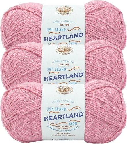 Miniatura 80 de Lion Brand Yarn Heartland Yarn - Hilo multicolor para tejer, tejer y tejer, paquete de 3, color congaree