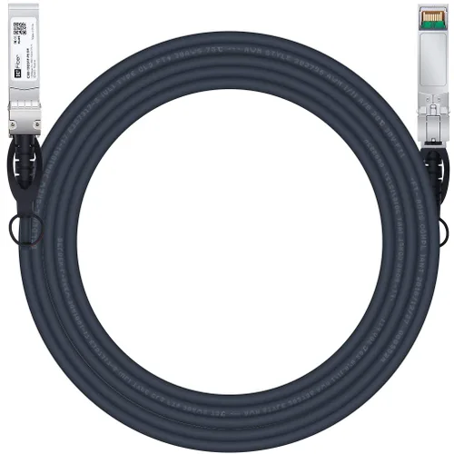 Miniatura 36 de H!Fiber SFP+ Cable 10G SFP+ DAC, 0.8 ft (0.82 pies), cable Twinax de cobre de conexión directa pasiva para Cisco SFP-H10GB-CU0.25M, Ubiquiti UniFi