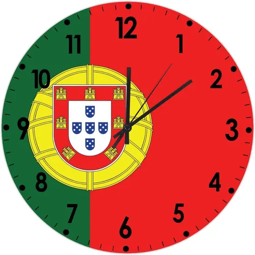 Miniatura 388 de Cheyan Reloj de pared con bandera de Canadá de 12 pulgadas, silencioso, sin tictac, de PVC, funciona con pilas, reloj redondo decorativo, regalo