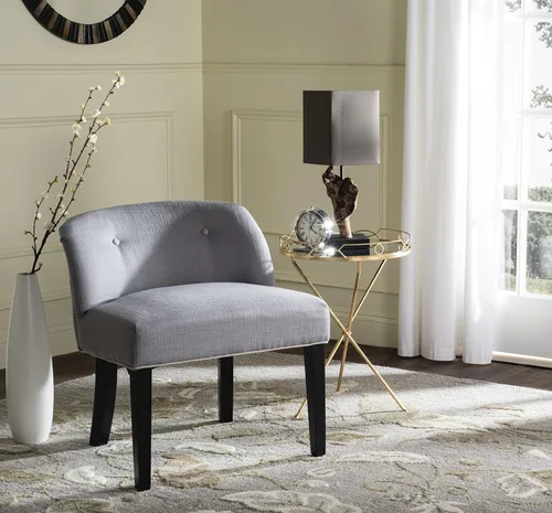 Miniatura 2 de Safavieh Mercer Collection Bell Berry and White Vanity Chair