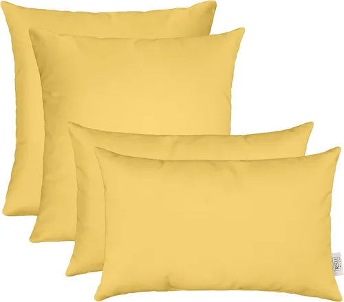 Miniatura 63 de RSH DECOR: Sunbrella Juego de 4 almohadas lumbares y cuadradas 20 x 12 pulgadas y 17 x 17 pulgadas Tela resistente al agua y a la decoloración