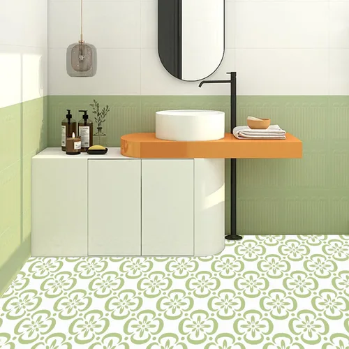 Miniatura 4 de 4 plantillas de azulejos mexicanos de 8 x 8 pulgadas, plantillas de suelo reutilizables para pintar en pisos, azulejos, patio de hormigón, pared