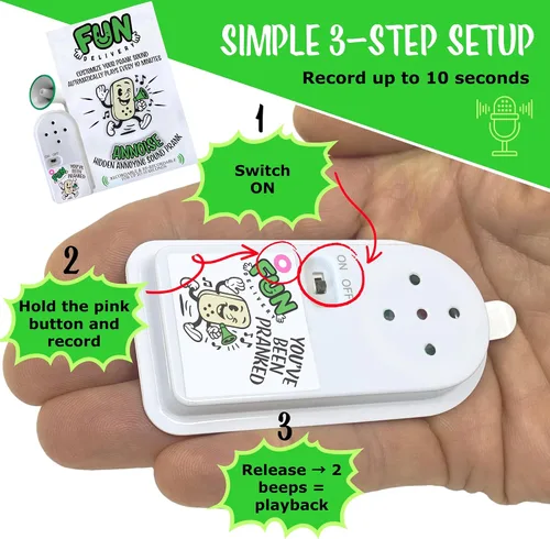 Miniatura 9 de FUN delivery Annoise Broma de broma de sonido molesto grabable oculto broma broma