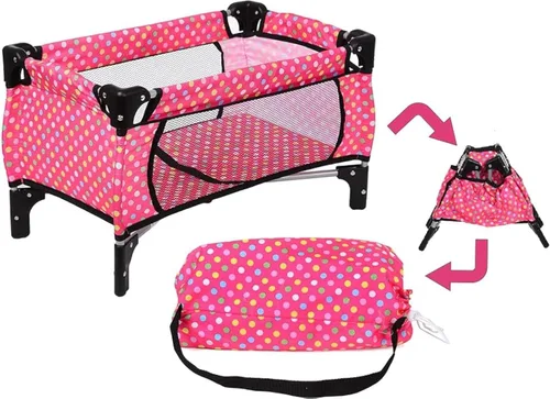 Miniatura 10 de Set de Cuna para Muñeca Bebé, Juego de Cuna Nido con Manta y Bolsa de Transporte para Corral de Muñeca Bebé. Se Ajusta hasta Muñecas de 20 Pulgadas