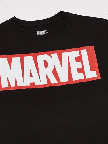 Miniatura 2 de Marvel Camiseta con logotipo clásico simple de cómics para hombre