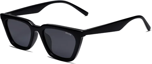 Miniatura 10 de SOJOS Gafas de sol polarizadas cuadradas estrechas estilo ojos de gato para mujeres, retro, modernas, para conducir SJ2169