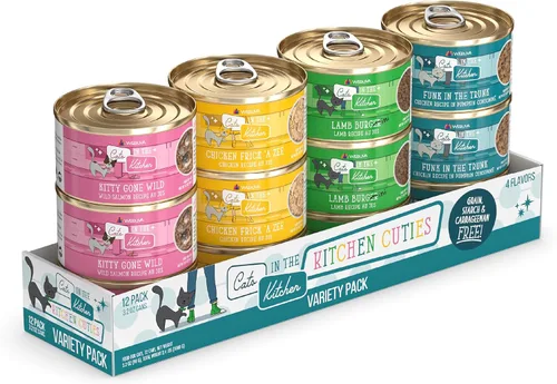 Miniatura 29 de Weruva Cats in The Kitchen, Kitty Gone Wild with Wild Salmon Au Jus - Alimento para gatos, lata de 6 onzas (paquete de 24)