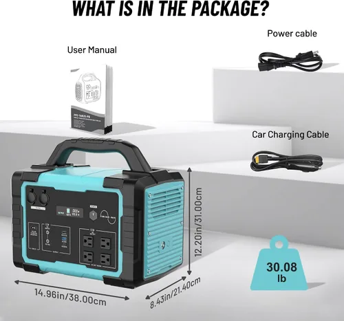 Miniatura 3 de Estación de energía portátil de 1800 W (sobretensión de 3600 W), generador solar LiFePO4 de 1024 Wh, batería de reserva de carga rápida de 1.5 horas