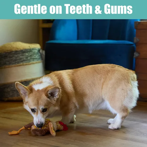 Miniatura 6 de SPOT Skinneeez Pollo de 33 cm de felpa sin relleno con sonido para perros – Juguete masticable suave e interactivo para perros pequeños y medianos