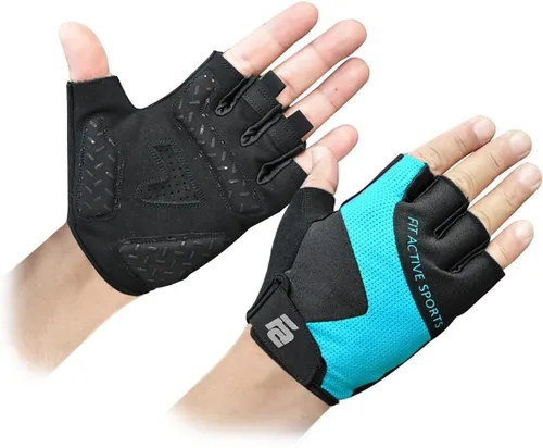 Miniatura 10 de Fit Active Sports Max Grip - Guantes de entrenamiento para levantamiento de pesas para levantamiento de pesas, ciclismo, entrenamiento de fitness