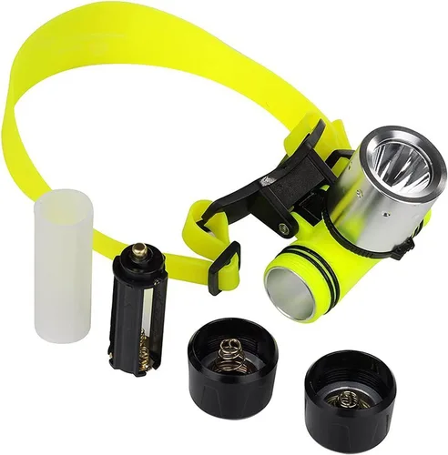 Miniatura 6 de LUXNOVAQ Linterna subacuática para buceo, súper brillante, 1800 lúmenes, linterna de buceo LED, IPX8 impermeable, 3 modos, linterna de buceo